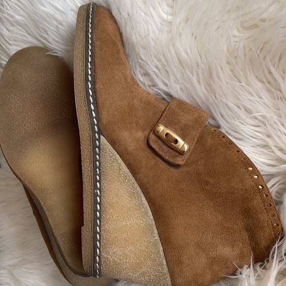 AMALFI BY RANGONI WOMEN’S ANKLE BOOTIES ,Brown,Suede,Size 7.5 - Picture 8 of 10